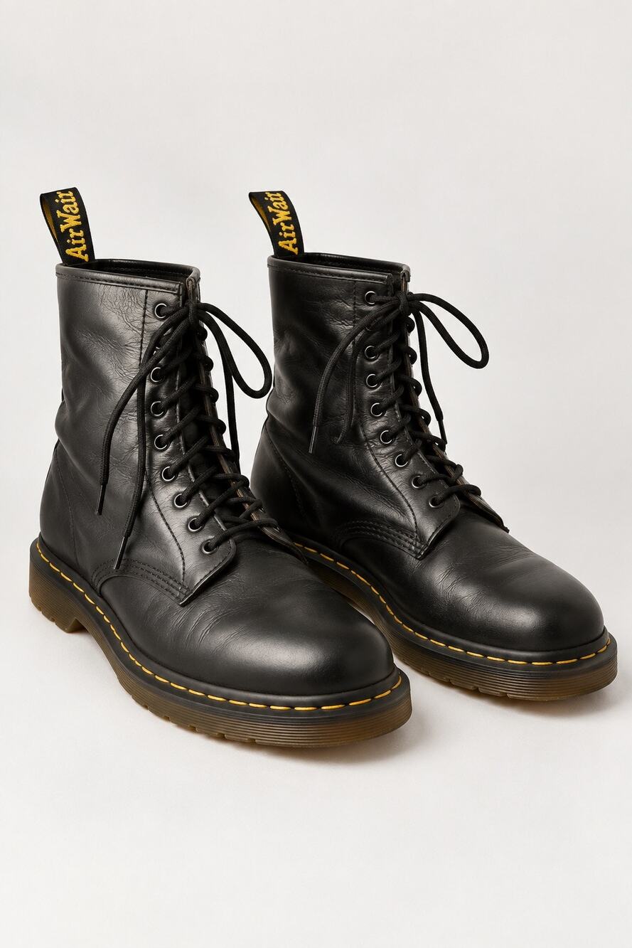 Dr. Martens 1460 Original 8-Eye Lace-Up Leather Boots Brown